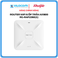 Bộ phát Wifi ốp trần hoặc gắn tường RUIJIE RG-RAP2260(G) - Hàng Chính Hãng