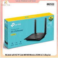 Bộ Phát WiFi Router 4G LTE MR100 TPLink Có Cổng Lan