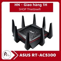 BỘ PHÁT WIFI ROUTER WIFI GAMING ASUS RT-AC5300 Ba băng tần,1 WAN 4 LAN,chuyên gaming,4K streaming