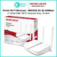 Bộ phát WiFi | Router WiFi chuẩn N Mercusys MW305R tốc độ 300Mbps | Dễ dàng cài đặt | Bảo hành 2 năm