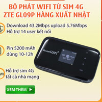 Bộ phát wifi Từ Sim 3G 4G Nhật Bản 303HW, MT10, GL09P pin 5200mAh dùng 10-12h  Kiêm Pin Sạc Dự Phòng