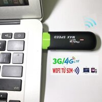 Bộ phát wifi từ sim 3g 4g Mobile Max Speed - Thiết bị usb phát wifi cho tivi, máy tính, điện thoại