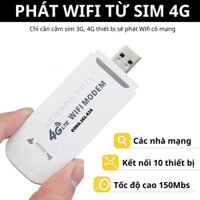 Bộ phát wifi từ sim 4G, Dcom 4G LTE, tốc độ cao, kết nối nhiều thiết bị, dễ dàng sử dụng trên ô tô. du lịch. BH 12 tháng