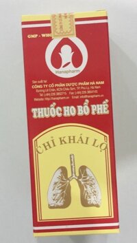 Bổ phế chỉ khái lộ siro Hà Nam (Lọ/125ml)