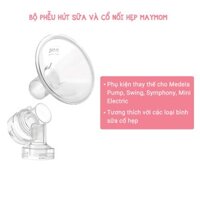 🌺Bộ Phễu Hút Sữa và Cổ Nối Hẹp Maymom 🌺Tương Thích Medela Pump in Style Advanced, Swing đơn, Symphony, Mini Electric