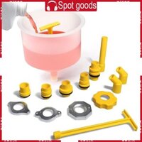 Bộ phễu làm mát tràn GODD Bộ phễu tản nhiệt tràn Chất làm mát làm mát Phễu đổ máu với bộ điều hợp đa năng 15 chiếc