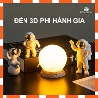 Bộ phi hành gia, đèn mặt trăng 3D decor phòng ngủ, bàn làm việc - DiTo Decor