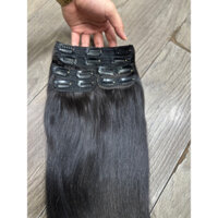 Bộ phím 6 dải 200gr Shop Tóc Anh Quân, phím tóc thật 100% làm dài tóc dày đẹp duỗi nhuộm thoải mái