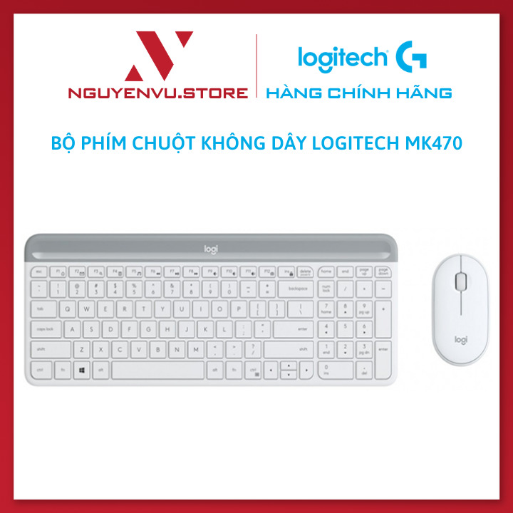 Bộ phím chuột Logitech Wireless MK470