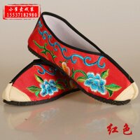 Bộ Phim Kịch Màu Giày Nữ Thêu Hoa Màu Giày Đế Bằng Mỏng Cổ Trang Peking Opera Tsing Hoa Đán Hiển Thị Giày Chơi Giày