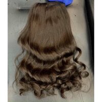 Bộ phím xoăn Shop Tóc Anh Quân, Bộ tóc giả nữ tóc thật 100% mềm mướt, óng ả đủ màu lựa chọn