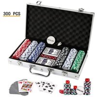 Bộ phỉnh poker 300 chips chip cao cấp