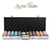 Bộ Phỉnh Poker Monte Carlo Texas Holdem Chip Poker Vali Hộp Nhôm Số Tự Chọn