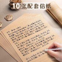 Bộ phong bì vải bố dày, phong bì thư tình vintage, giấy viết thư, cảm xúc cao cấp, thư viết tay, thiệp chúc cặp đôi lãng mạn