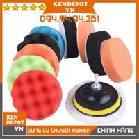 Bộ phớt sáp đánh bóng gắn máy khoan điện, dụng cụ chế máy đánh bóng xe ô tô cầm tay mini DCG