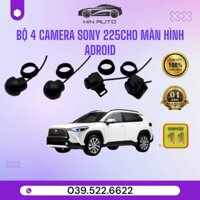 Bộ phụ kiện 4 mắt camera 360° Sony Full HD 1080p 225 cho mọi màn hình Android liền cam 360 - phiên bản Mới