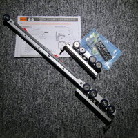 Bộ phụ kiện bánh xe cửa lùa ray treo giảm chấn hai chiều SD5009.WDS– chuyển động êm ái, đóng mở nhẹ nhàng