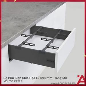 Bộ phụ kiện chia hộc tủ cho ray hộp Hafele 1200mm 552.49.729