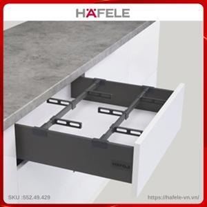 Bộ phụ kiện chia hộc tủ cho ray hộp Hafele 1200mm 552.49.729