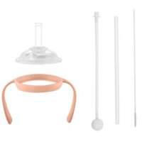 Bộ phụ kiện chuyển đổi bình ống hút Moyuum Màu hồng san hô 5 Chi tiết từ 6 tháng tuổi