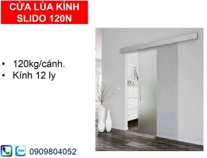 Bộ phụ kiện cửa kính Classic 120N 12mm 941.25.125