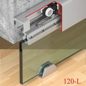 Bộ Phụ kiện cửa trượt 120L  Giảm chấn và tự đóng một bên Hafele 941.25.015