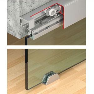 Bộ Phụ kiện cửa trượt 120L không Giảm chấn Hafele 941.25.014