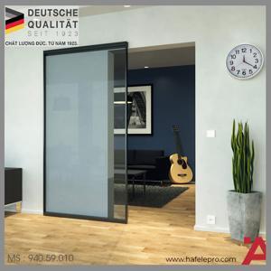 Bộ phụ kiện cửa trượt 80M cho cửa kính khung nhôm 1100mm Hafele 940.59.010