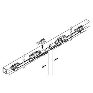 Bộ phụ kiện cửa trượt đồng bộ Hafele 940.44.002