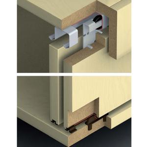 Bộ phụ kiện cửa trượt Hafele 400.51.323