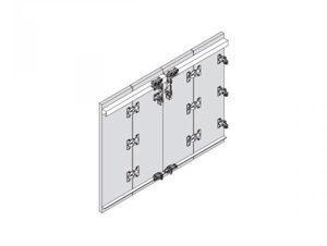 Bộ phụ kiện cửa trượt xếp Hafele 409.61.000