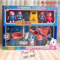 Bộ Phụ Kiện Dọn Vệ Sinh Heo Peppa 587-358