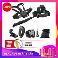 Bộ phụ kiện GOPRO SJCAM 7 in 1 + FREE 1 PHAO NỔI