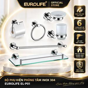 Bộ phụ kiện inox 6 món trong phòng tắm Eurolife EL-P01