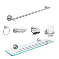 Bộ phụ kiện inox cao cấp 6 món inox 304 TOVASHU 304D