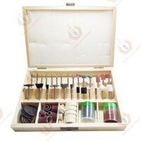 Bộ Phụ Kiện Mài Khắc Đánh Bóng Cho Máy Mài Mini 100 chi tiết hàng cao cấp - Hộp Gỗ - [Shop Dụng Cụ Kỹ Thuật]