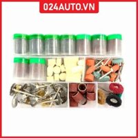 Bộ phụ kiện máy khoan mài điện mini cầm tay 343 chiếc đa năng dùng quay, mài, đánh bóng gỗ