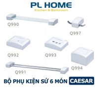 Bộ Phụ Kiện Nhà Tắm 6 Món Sứ Caesar Q990A6 Cao Cấp