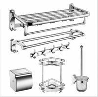 Bộ phụ kiện nội thất phòng tắm inox cao cấp 027