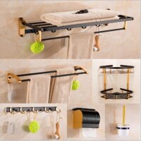Bộ phụ kiện nội thất phòng tắm nhôm sơn tĩnh cao cấp 037