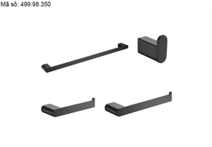 Bộ phụ kiện phòng tắm Chiba màu đen 499.98.350