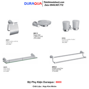 Bộ phụ kiện phòng tắm Duraqua 8800