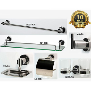 Bộ phụ kiện phòng tắm inox ARCHI R08