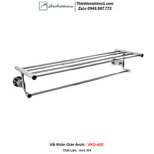 Bộ phụ kiện phòng tắm inox Archi A02