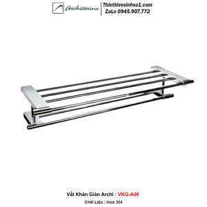 Bộ phụ kiện phòng tắm inox Archi A06