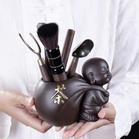 BỘ PHỤ KIỆN TRÀ CHÚ TIỂU GỐM TỬ SA 7 MÓN