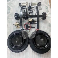 Bộ phụ tùng,bộ cầu sau chế xe 3 bánh (cầu bổ đôi dài 80cm,số tiến lùi dùng cho động cơ 100cc,110cc,125cc. cốt vào 17 mm)