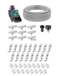 Bộ phun phun sương giải nhiệt, tưới lan kèm hẹn giờ Claber Happy fresh kit 12m 90753