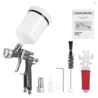 Bộ phun sơn không khí SK-2022 Máy phun sơn chuyên nghiệp Máy phun sơn cầm tay Mini Máy phun sơn không khí áp suất thấp khối lượng cao với vòi phun 1,3mm và cốc chất lỏng 600CC cho