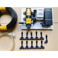 Bộ phun sương 11 béc đồng kèm hẹn giờ tự động  - thiết bị phun sương , phụ kiện , đồ dùng làm vườn chất lượng cao